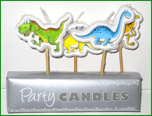Dinosaur Pick Candles