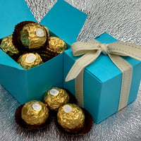Cube Chocolate Box - Blue 70mm