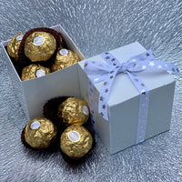 Cube Chocolate Box - White 70mm