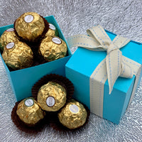 Cube Chocolate Box - Blue 70mm