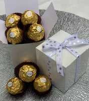 Cube Chocolate Box - White 70mm