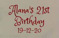 Personalised Name or Message Labels