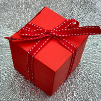 Cube Chocolate Box - Red 70mm