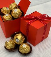 Cube Chocolate Box - Red 70mm