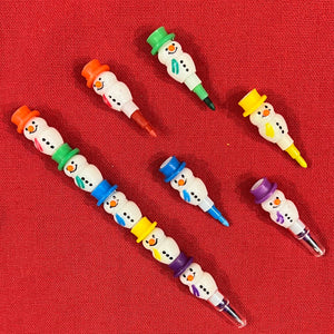Snowman Stackable Crayon Pen
