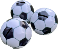 Soccer Ball Tin Money Bank