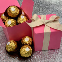 Cube Chocolate Box - Pink 70mm