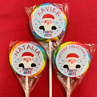 Rainbow Lolly Pop with Personalised Labels