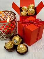 Cube Chocolate Box - Red 70mm