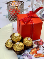 Cube Chocolate Box - Red 70mm