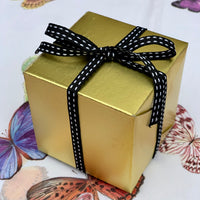 Cube Chocolate Box - Gold 70mm