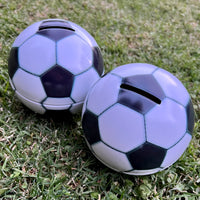 Soccer Ball Tin Money Bank