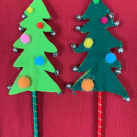 Christmas Tree Felt Pen with Jingle Bells