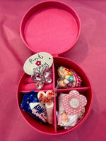 Faux Leather Round Jewellery Box
