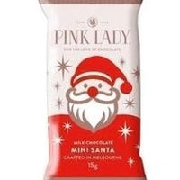 Pink Lady Chocolate Santas 12pc - 180gr