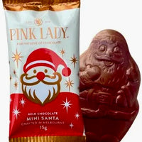 Pink Lady Chocolate Santas 12pc - 180gr