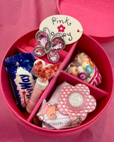 Faux Leather Round Jewellery Box
