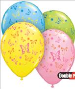 Butterfly Print Balloons & Stick Pack