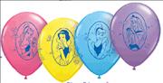 Princess Print Balloons & Stick Pack