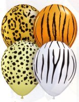 Jungle / Safari Printed Balloons Stick Pack