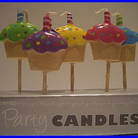 Cup Cake Pick Candles