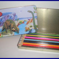 Dinosaur Tin Pencils 12 pk