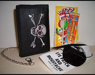 Pirate Skull & Cross Bone Wallet Set