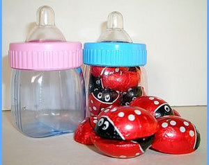 Baby Milk Bottles 2Pk (blue/pink)