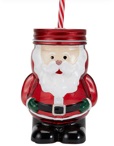 Jolly Santa Drink Jar