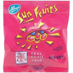 Allsep's Sunfruits Bag of Lollies 55gr