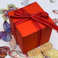 Cube Chocolate Box - Red 70mm