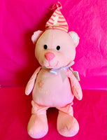 Autograph 1st Birthday Pink Bear
