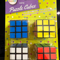 Mini Puzzle Cubes - 4 Pack
