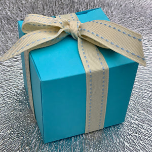 Cube Chocolate Box - Blue 70mm