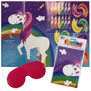 Pin the Tail and Horns on the Unicorn Game